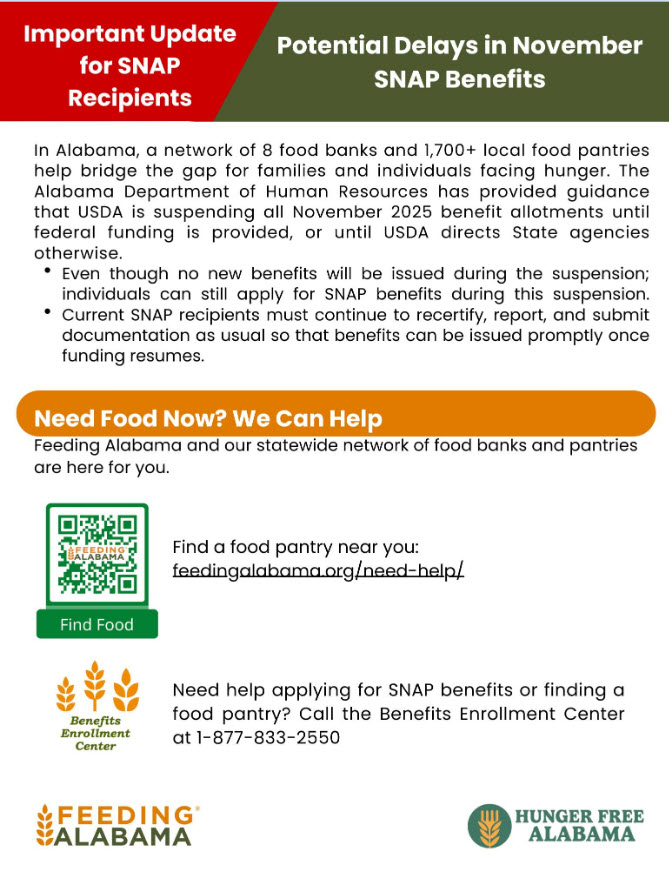 Important Updates for SNAP Benefit Recipients